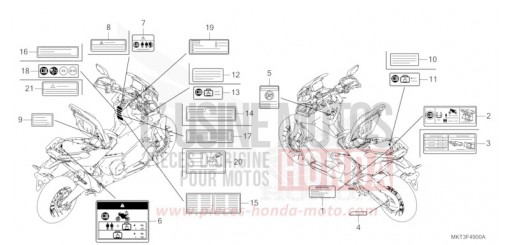 CAUTION LABEL ADV750P de 2023